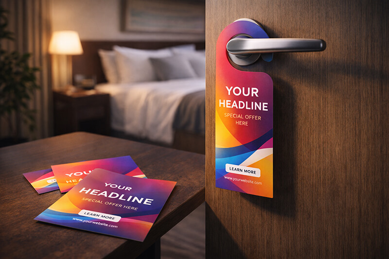 DOOR HANGERS & POSTCARDS