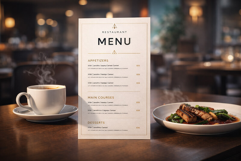 MENU CARDS (RESTAURANTS)
